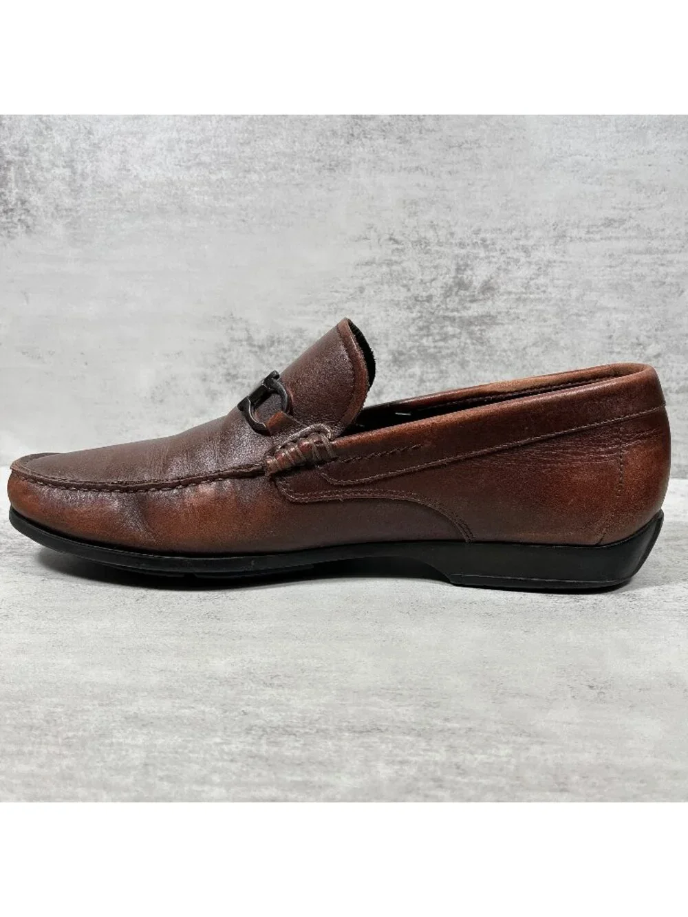 Salvatore Ferragamo Gancini Bit Driving Loafers - Men's Size UK 8 / US 9 EE Wide